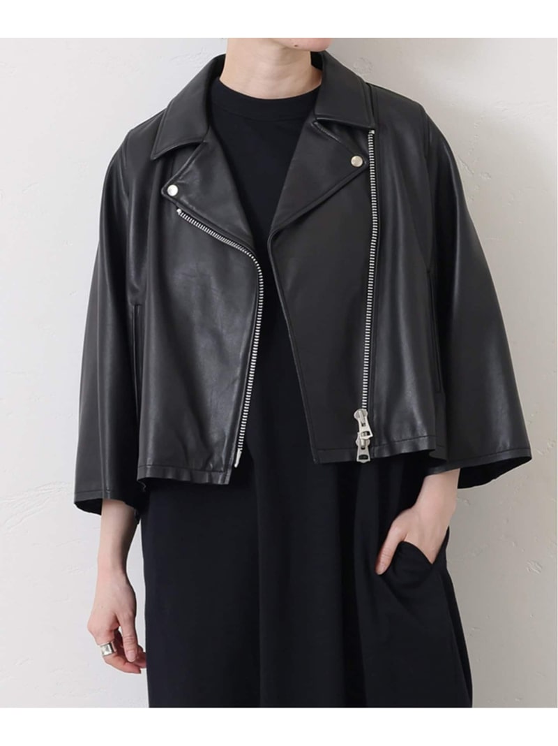 楽天市場】レザー ショートライダースジャケット journal standard