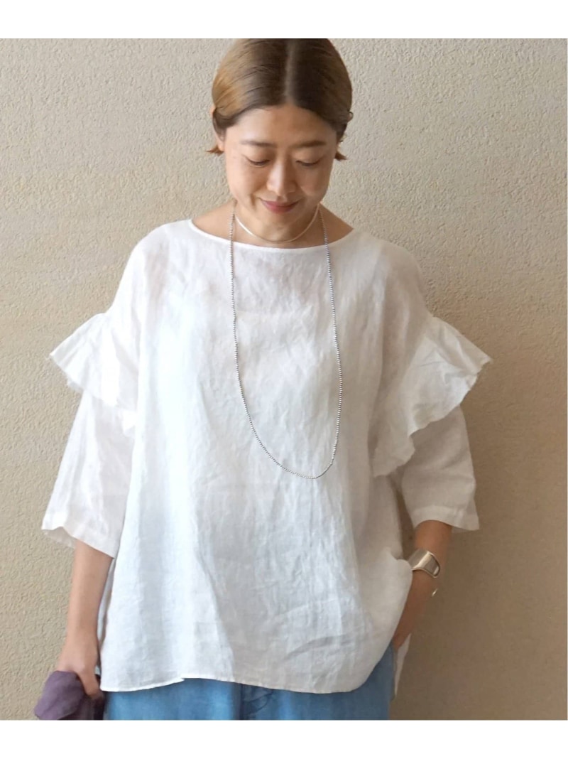 楽天市場】60リネン スリーブフリルプル journal standard luxe