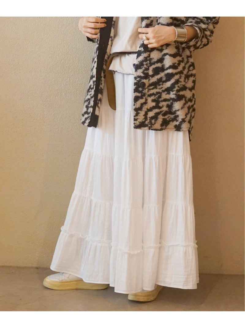 楽天市場】レイヤーガーゼ ギャザースカート journal standard luxe