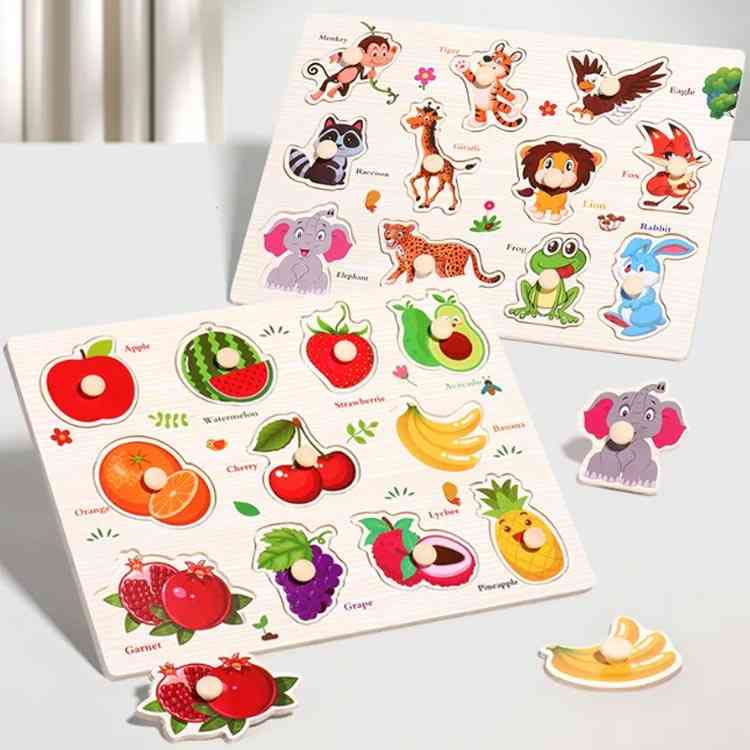 楽天市場】果物 数字 知育玩具 木のおもちゃ 子供 取っ手付き 5点