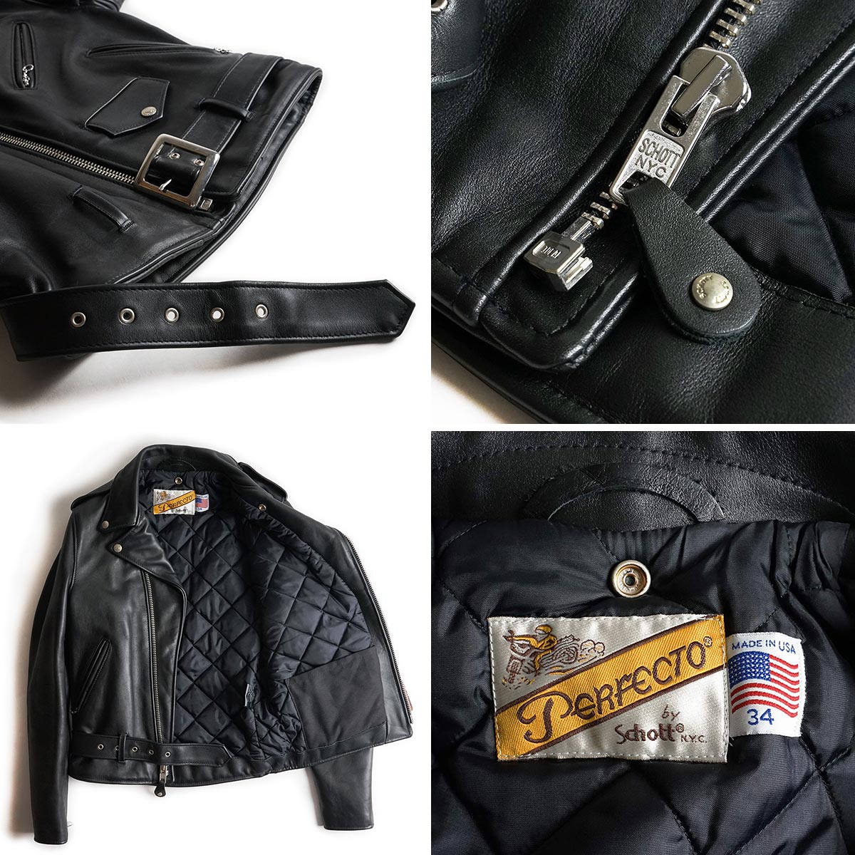 楽天市場】ショット SCHOTT 618 ダブルライダース ブラック