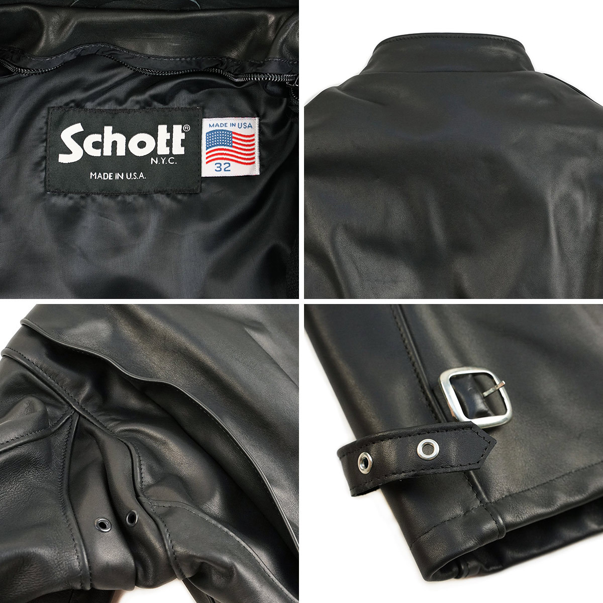 楽天市場】ショット SCHOTT 141 シングルライダース ブラック BIG SIZE