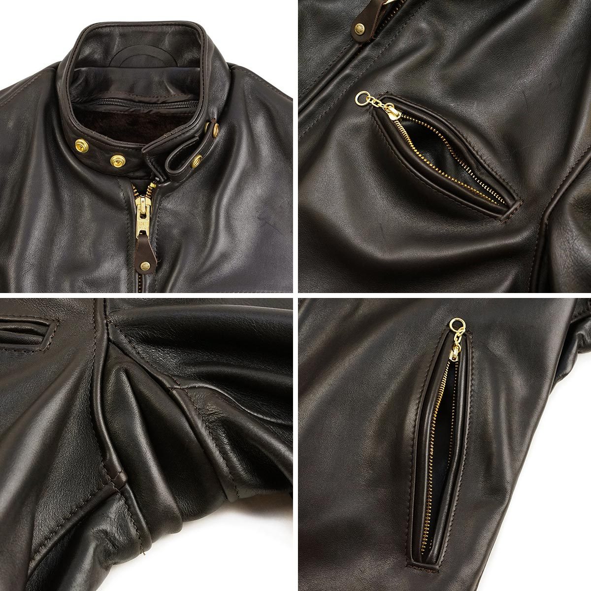 楽天市場】ショット SCHOTT 141 シングルライダース ブラウン BIG SIZE