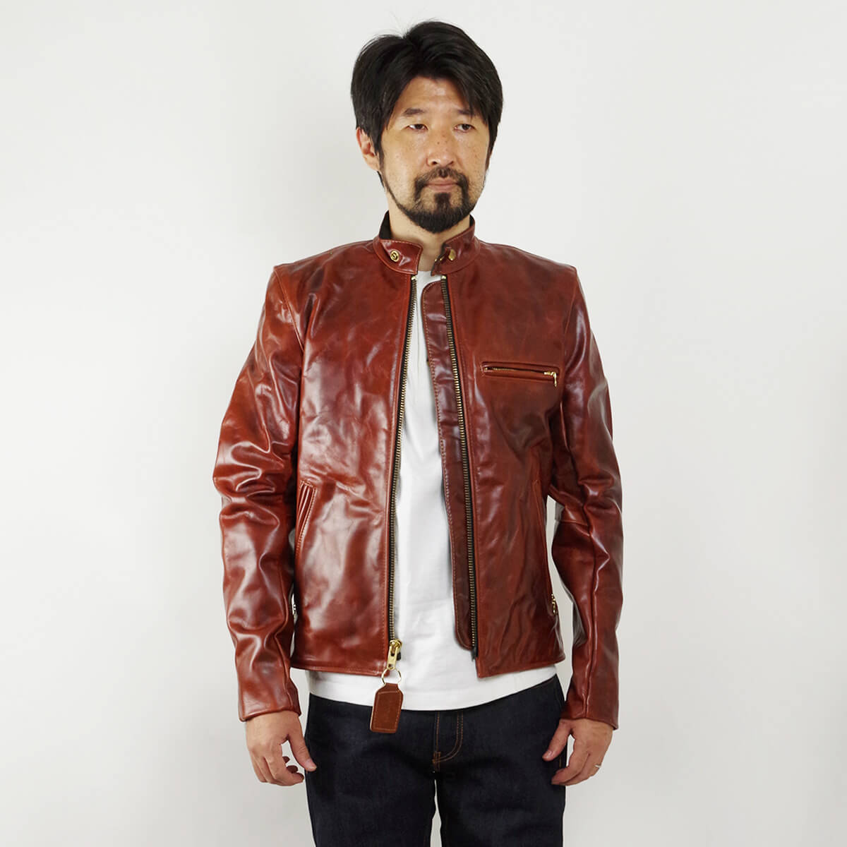 楽天市場】バンソン VANSON MODEL B シングル ライダース オクタゴン