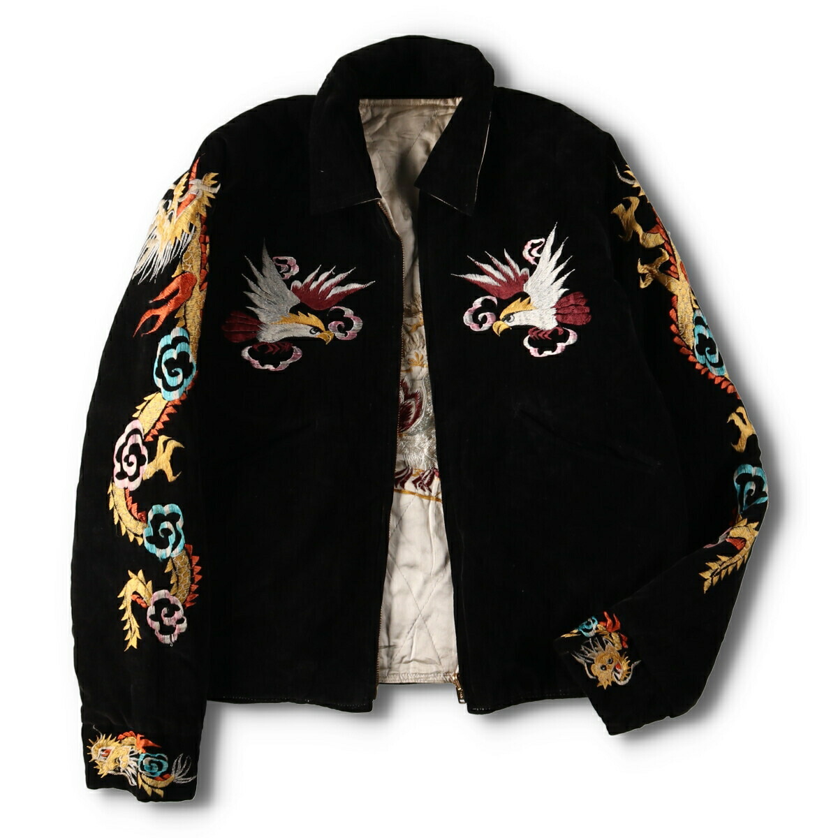 楽天市場】古着 50年代 UNKNOWN OKINAWA 沖縄 鷲柄 イーグル柄 昇り龍