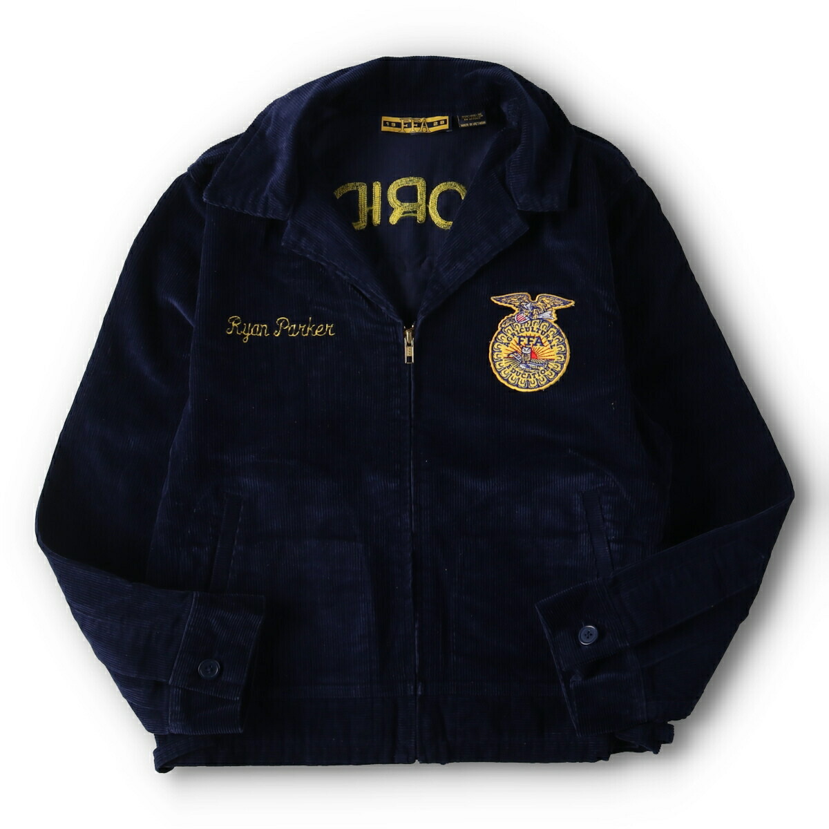 楽天市場】古着 バック刺繍 FFAジャケット ファーマーズ コーデュロイ