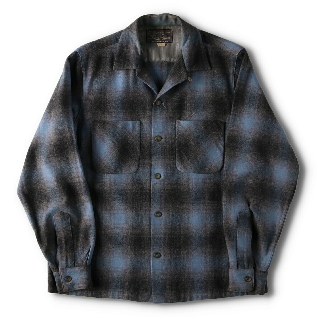 楽天市場】古着 60年代 MERRILL WOOLENS オンブレチェック オープン