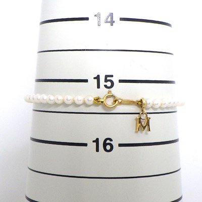 楽天市場】ミキモト MIKIMOTO ブレスレット Mチャーム ベビー パール