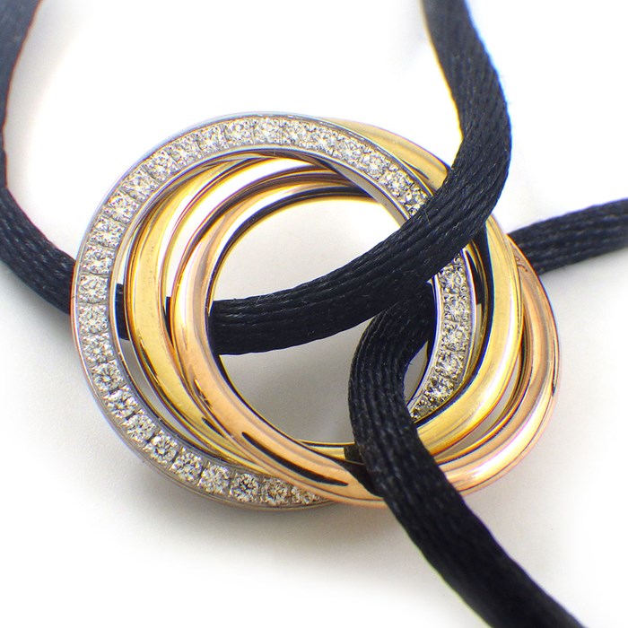 楽天市場】カルティエ Cartier ブレスレット トリニティ トリプル