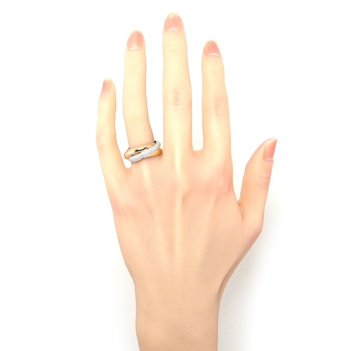 楽天市場】カルティエ Cartier リング トリニティ クラシック MM