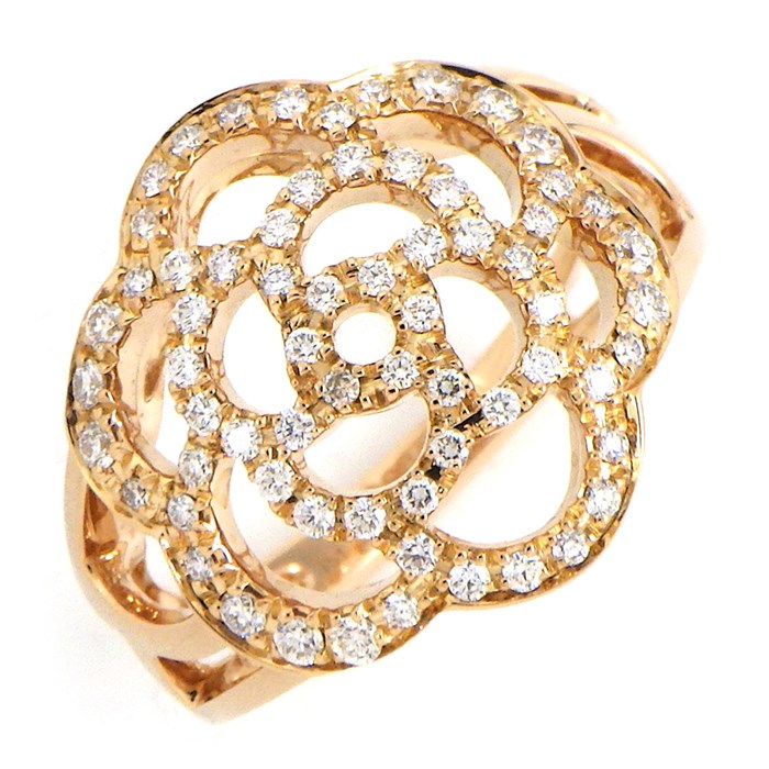 楽天市場】シャネル CHANEL リング カメリア J10808 オープンワーク