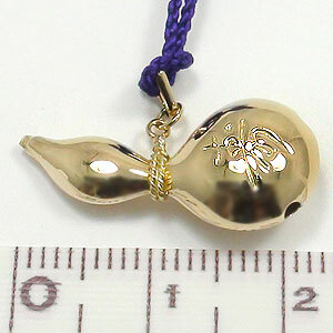 楽天市場】18金 キーホルダー すず へちま 根付 K18 鈴 携帯ストラップ