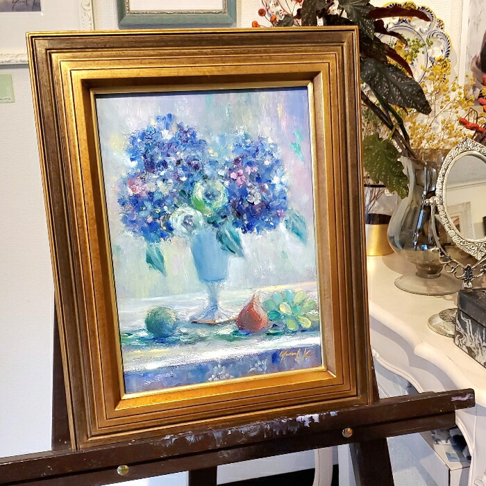 楽天市場】絵画 「雨上がりのセレナーデ」 油彩画 油絵 原画 静物画