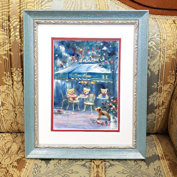 Thomas Cathey アートフレーム パリ サボンパッケージ額絵クローバー