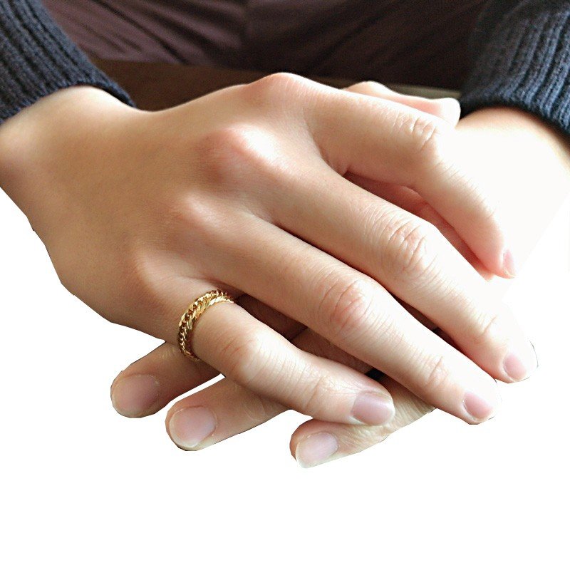 楽天市場】K18 18金 トリプル 12面トリプル 喜平 リング 13号 リング幅