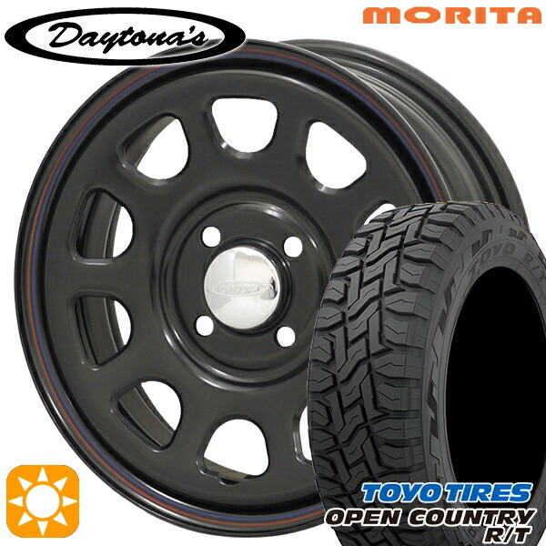 楽天市場】12インチ 4H100 4J 4J+40 4穴 デイトナ ブラックスチール