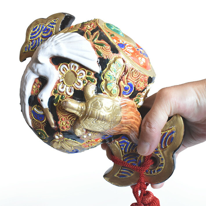 楽天市場】九谷焼 打ち出の小槌（中型8号） 鶴亀盛 : 九谷焼専門店 和座