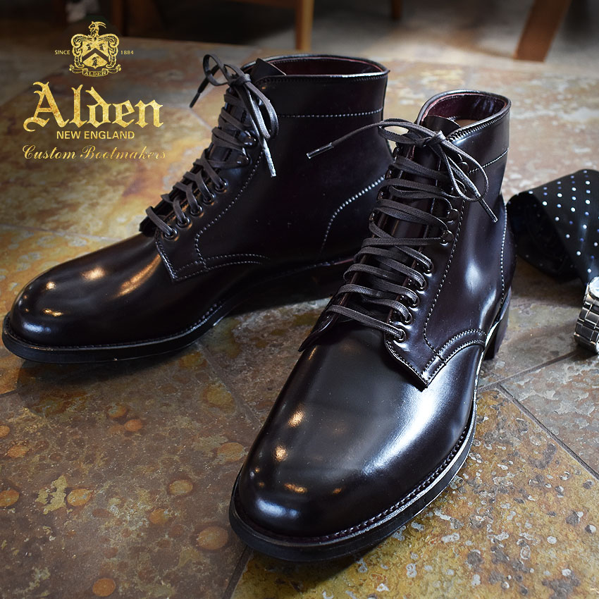 楽天市場】オールデン ALDEN コードバン ブーツ ドレスブーツ メンズ