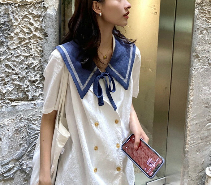 楽天市場】豊富なカラー選べるのも魅力的！大人可愛い セーラー風 付け