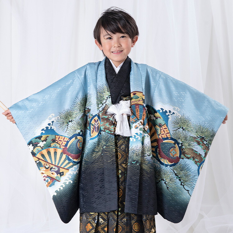 楽天市場】七五三 着物 5歳 羽織袴セット 男の子 10点フルセット