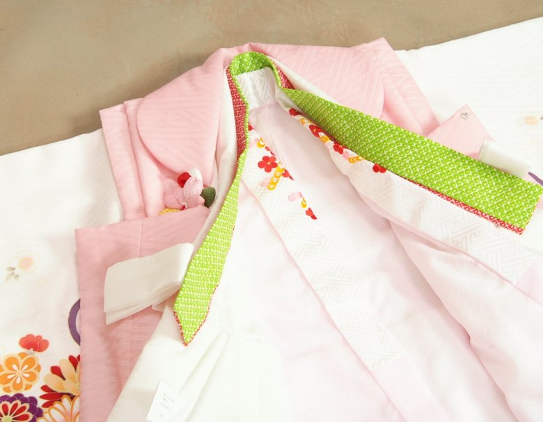 楽天市場】七五三 着物 3歳 女の子 被布セット マユミブランド 白地