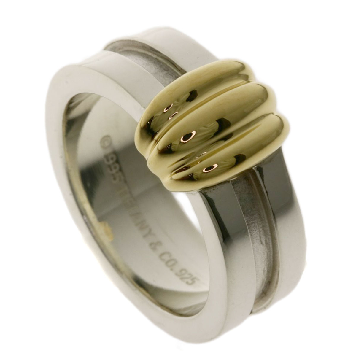 楽天市場】ティファニー コンビ リング・指輪 シルバー/K18YG