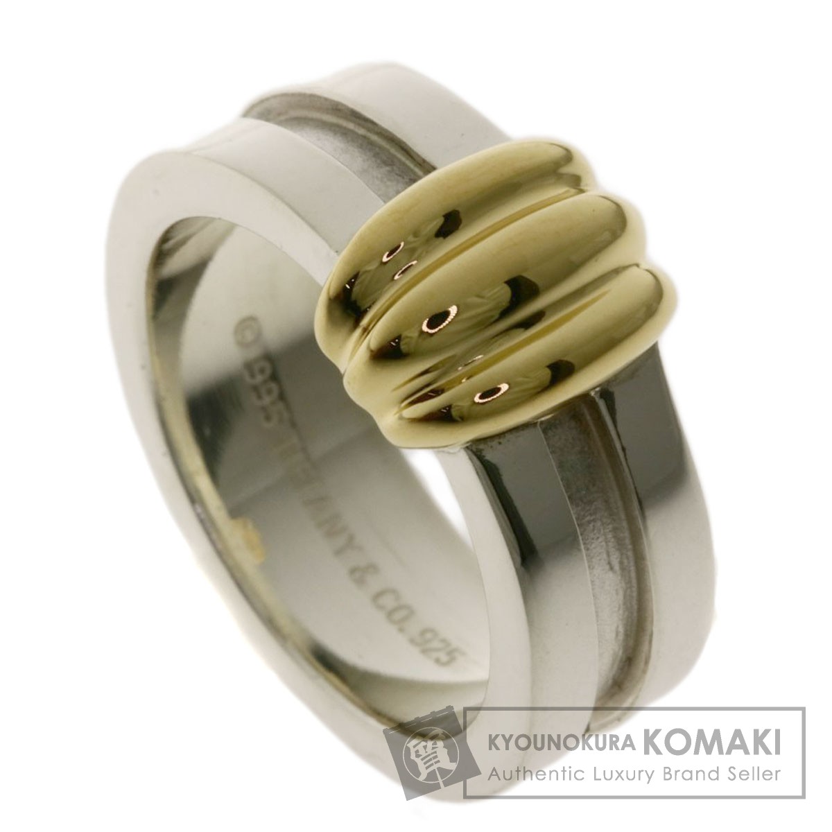 楽天市場】ティファニー コンビ リング・指輪 シルバー/K18YG