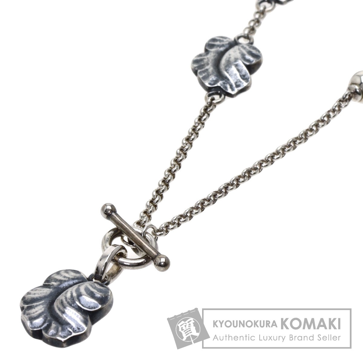 楽天市場】ジョージジェンセン リーフ ステ-ション ネックレス