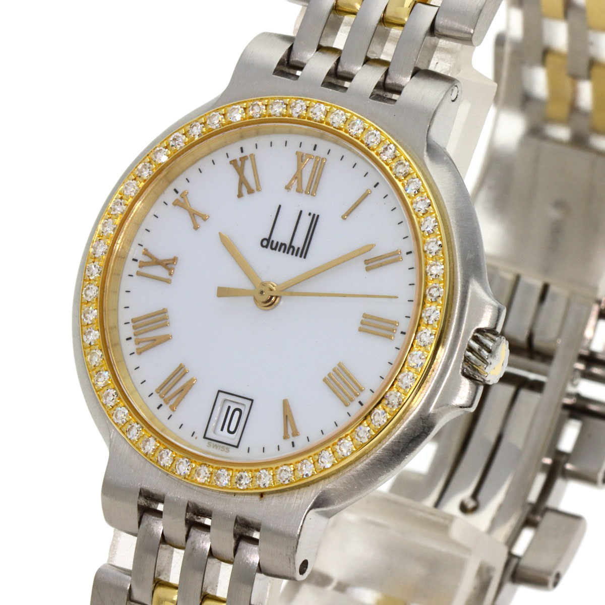 楽天市場】ダンヒル エリート ダイヤモンドベゼル 腕時計 ステンレス