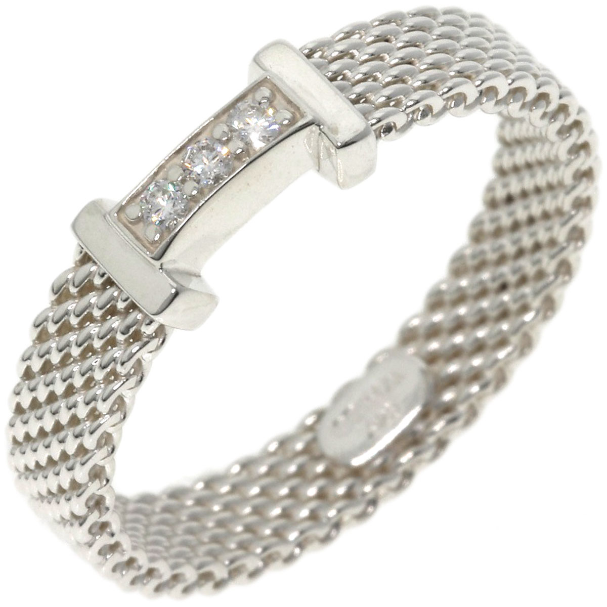 楽天市場】ティファニー サマセットメッシュ 3P ダイヤモンド リング