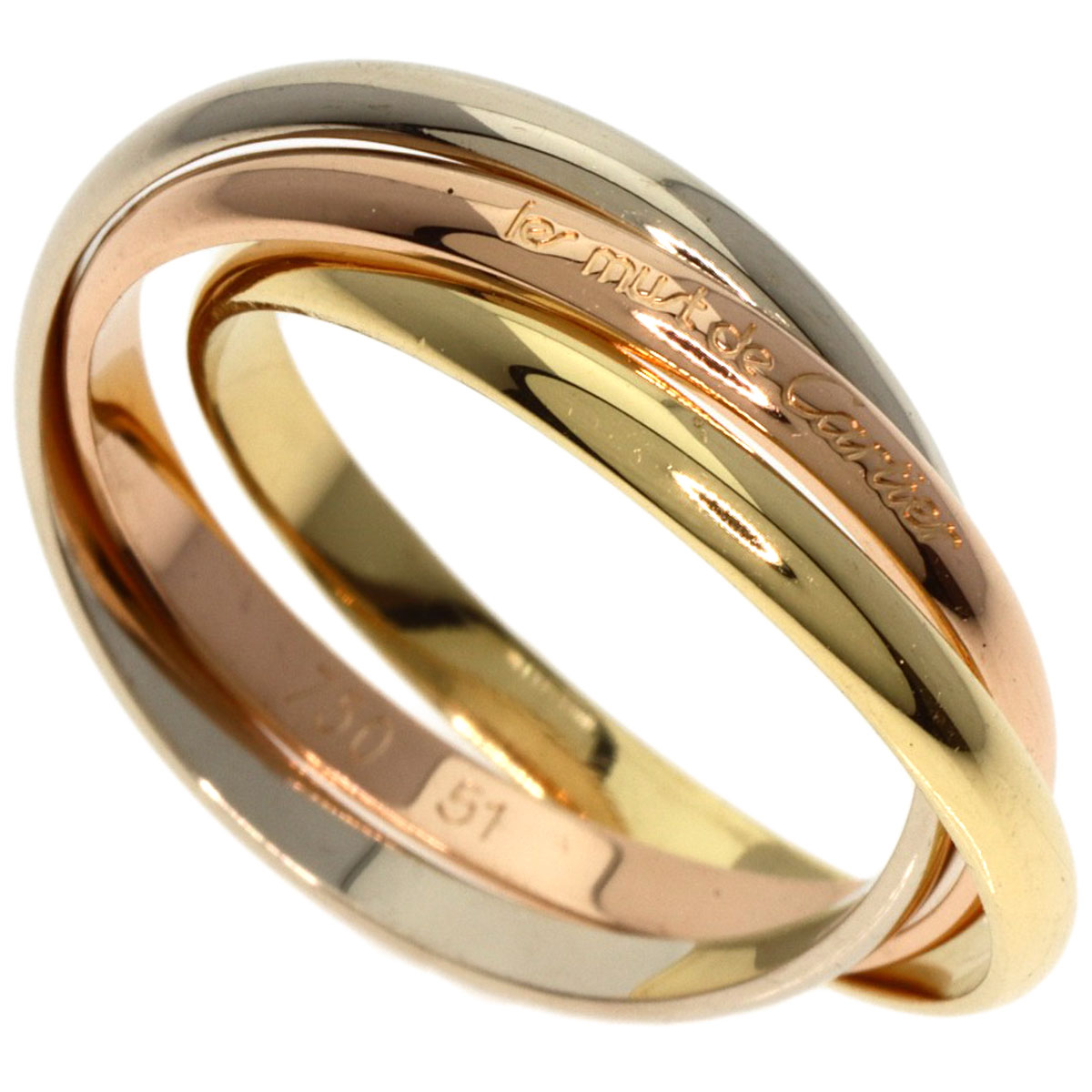 楽天市場】カルティエ トリニティ XS #51 リング・指輪 K18イエロー