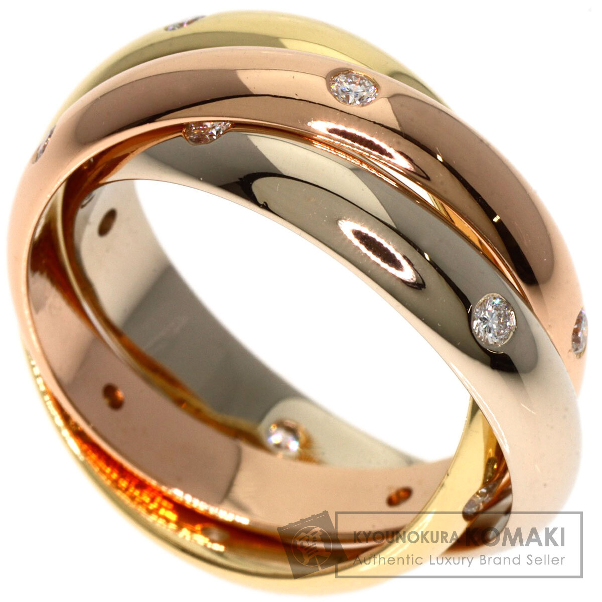 楽天市場】カルティエ トリニティ 15P ダイヤモンド #51 リング・指輪