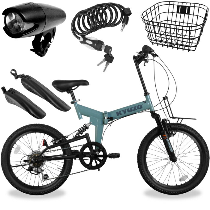 楽天市場】KYUZO 自転車 セミファットバイク 20インチ 6段変速