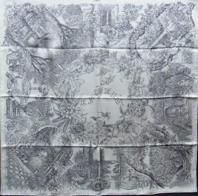 エルメスカレ90シルク Le Jardin de Leilaレイラの庭