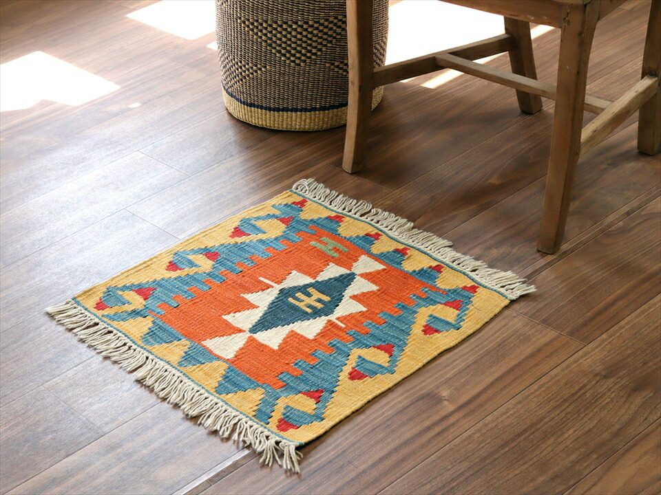 楽天市場】トルコのカイセリキリム・ミンダーサイズ47×49cmトルコ