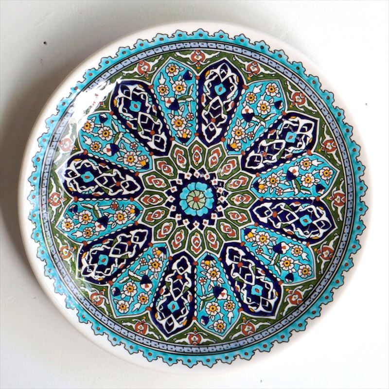 楽天市場】トルコ陶器 プレート 飾り皿 直径30cm キュタフヤ