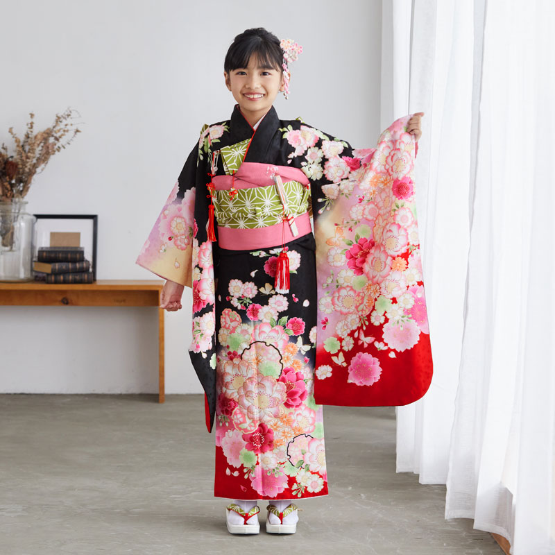 楽天市場】【レンタル】753 七五三 着物 7歳 フルセット 女の子