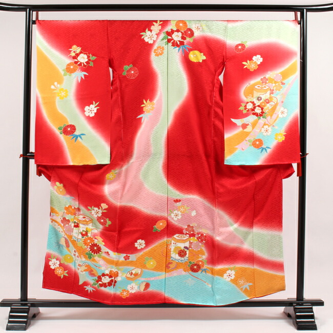 楽天市場】【2/25 10:00-☆ポイント5倍】 七五三 7歳 着物 手描き京