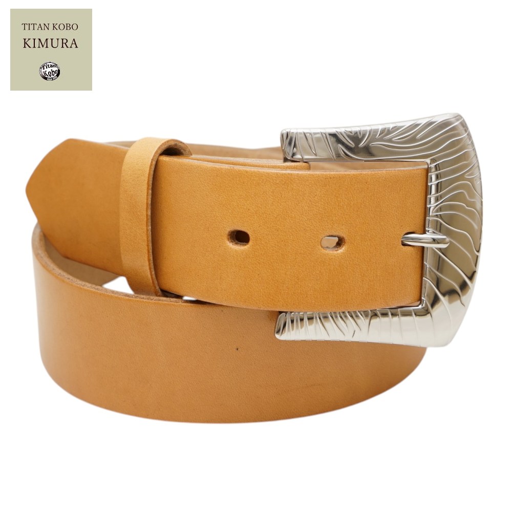 楽天市場】【受注生産品】 チタン バックル ベルト 幅40mm TYPE-E タン