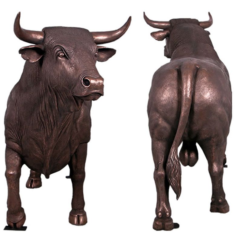楽天市場】実物大 動物 オブジェ スペインの闘牛・ブロンズ インテリア