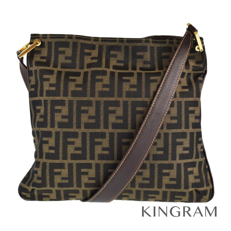 楽天市場】フェンディ FENDI ズッカ ブラウン系xズッカ柄 キャンバスx