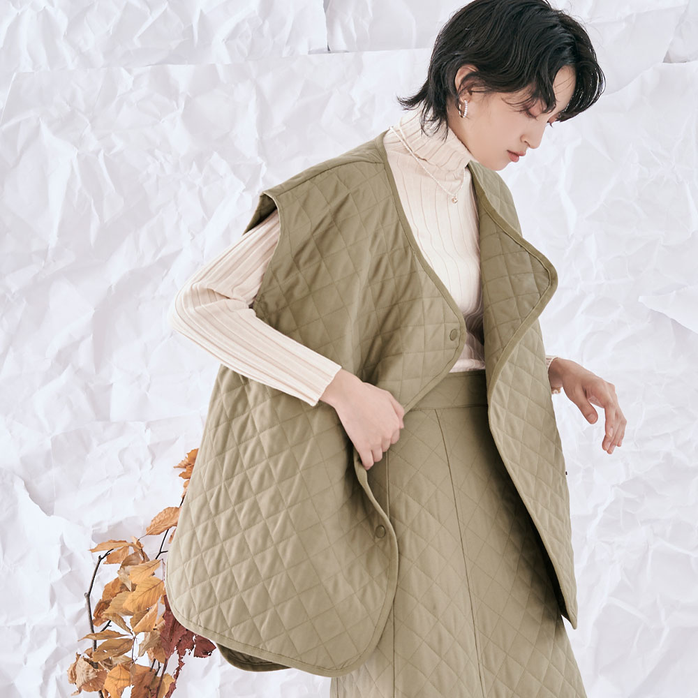 楽天市場】【OUTLET SALE】ベスト《2wayキルティングオーバーベスト 全