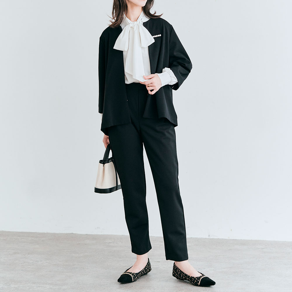 楽天市場】レビュー4.3！ パンツスーツ《ストレッチスーツセットアップ