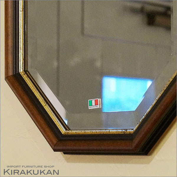 楽天市場】【スーパーセール価格】 鏡 壁掛け イタリア製 八角ミラー