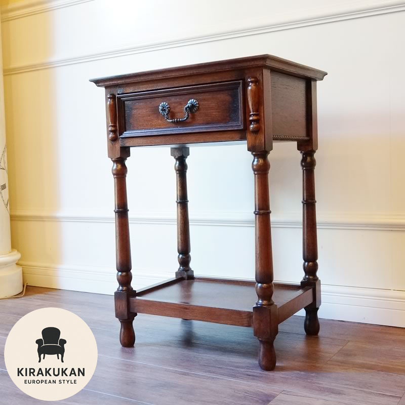 楽天市場】アンティーク家具調 リプロダクト家具 電話台 サイド