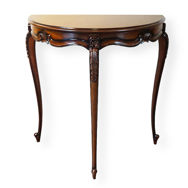 楽天市場】コンソールテーブル アンティーク 半円 M スリム 玄関