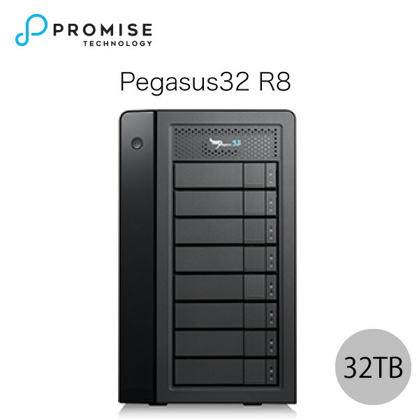 楽天市場】Promise Pegasus32 R8 32TB (4TBx8) Thunderbolt 3 / USB