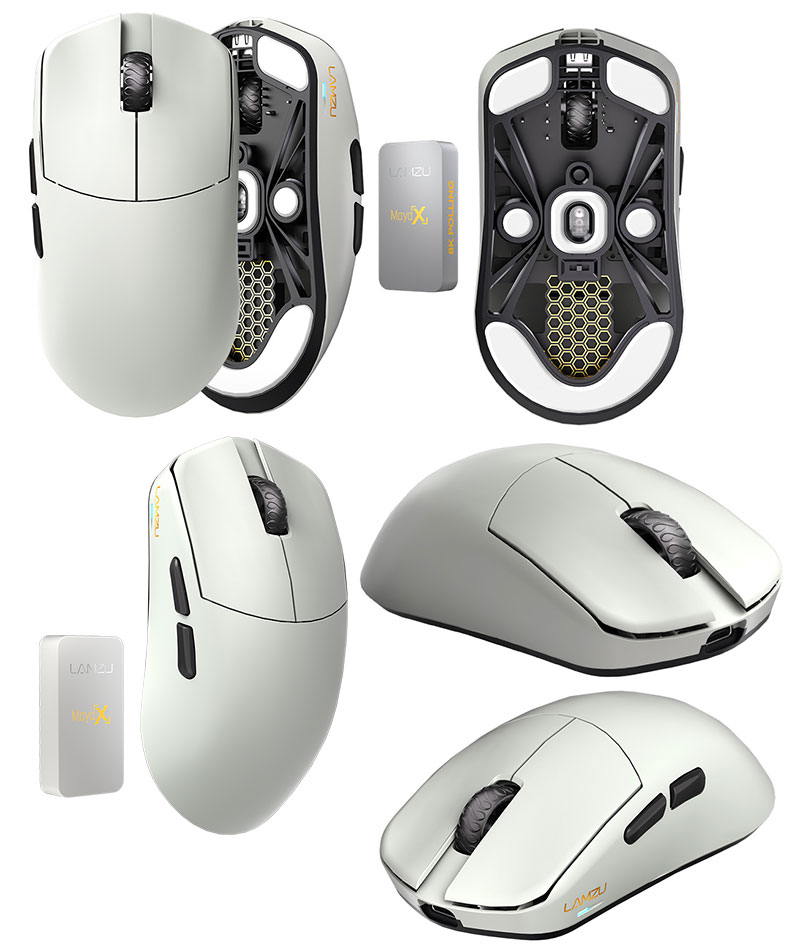 楽天市場】LAMZU Maya X 8Kレシーバー付属 ワイヤレスゲーミングマウス