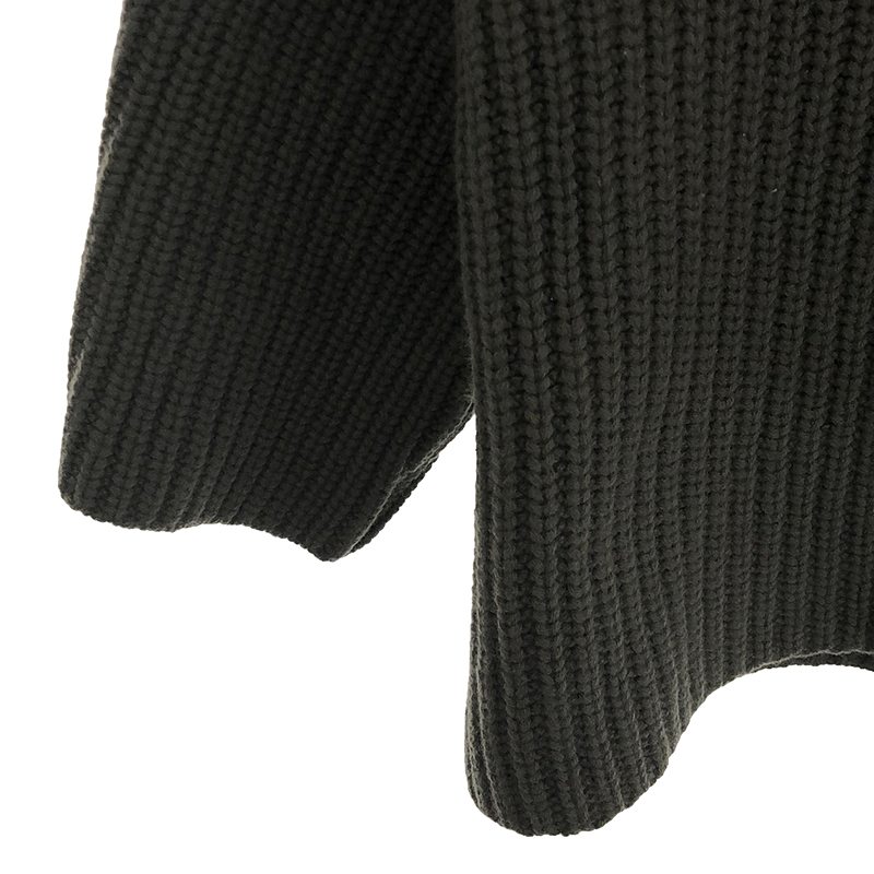 楽天市場】HYKE / ハイク | リブ クルーネック クロップドニット | 1