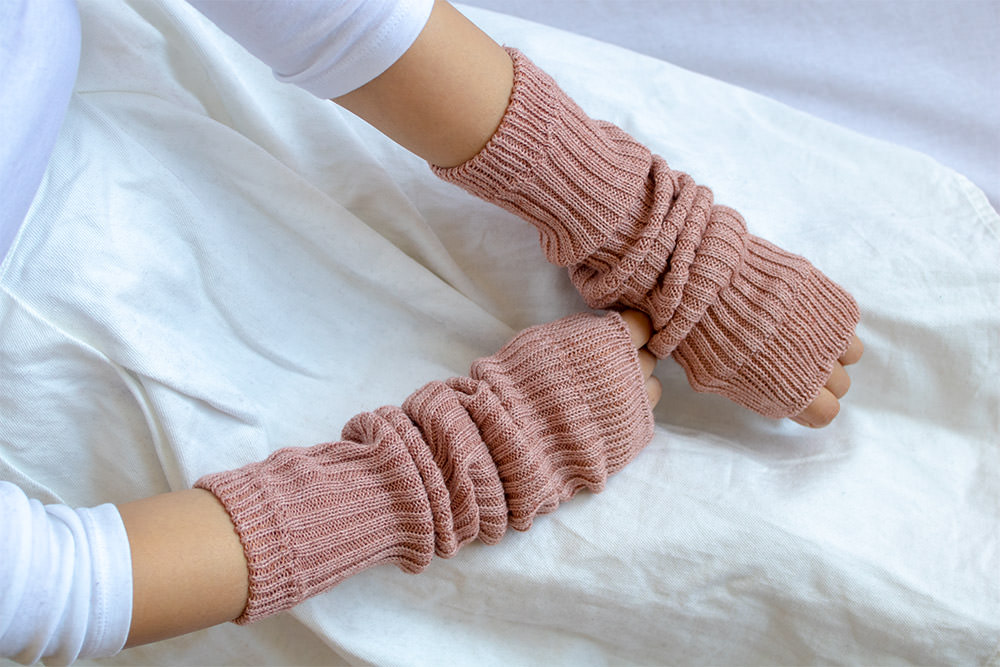 楽天市場】カシミヤ コットン 杢 アーム＆レッグウォーマー 2Way